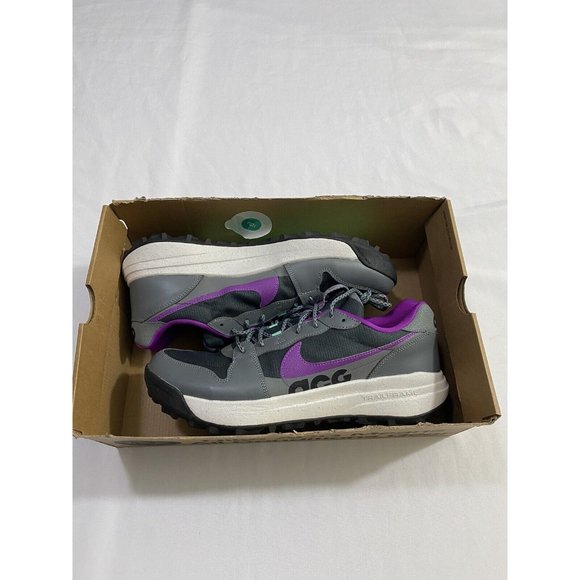 New Mens Size 12 Grey Purple Nike ACG Lowcate Running Shoes DX2256 002 main image 10